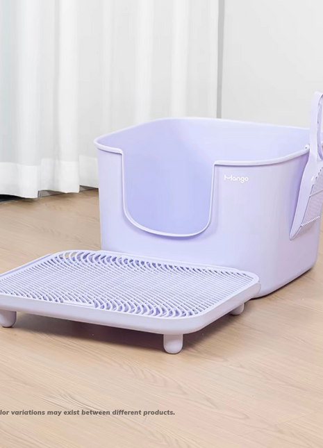 Mango Cube Litter Box XL Set | Litter Box with Mat, Scoop & Accessories - Pup List