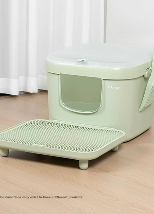 Mango Cube Litter Box XL Set | Litter Box with Mat, Scoop & Accessories