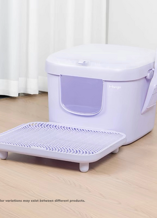 Mango Cube Litter Box XL Set | Litter Box with Mat, Scoop & Accessories