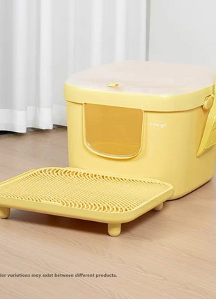 Mango Cube Litter Box XL Set | Litter Box with Mat, Scoop & Accessories