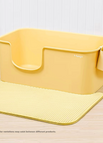 Box with Scoop & Storage Box & EVA Litter Mat / Yellow