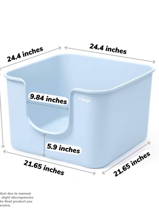 Mango Cube Litter Box XXL Set | High-sided Litter Box with Scoop, Storage & Step