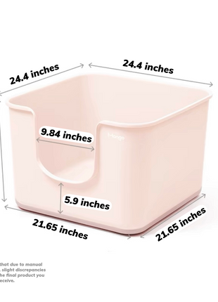 Mango Cube Litter Box XXL Set | High-sided Litter Box with Scoop, Storage & Step