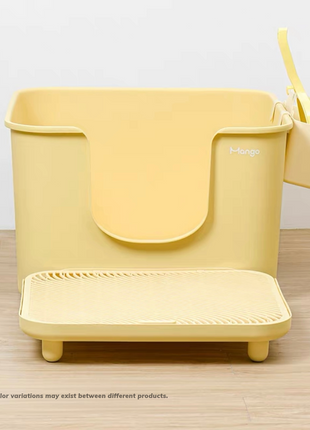 Mango Cube Litter Box XXL Set | High-sided Litter Box with Scoop, Storage & Step