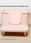 Box with Scoop & Storage Box & Litter Step / Pink