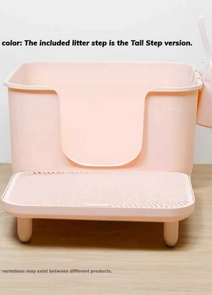 Mango Cube Litter Box XXL Set | High-sided Litter Box with Scoop, Storage & Step