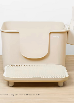 Mango Cube Litter Box XXL Set | High-sided Litter Box with Scoop, Storage & Step