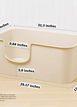 Butter Litter Box XXL Set | Extra Large Litter Box with Accessories