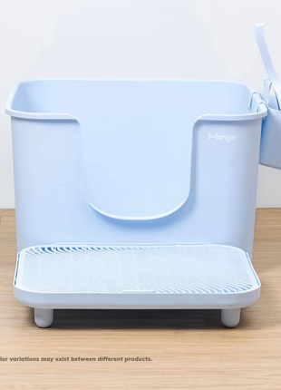 Mango Cube Litter Box XXL Set | High-sided Litter Box with Scoop, Storage & Step