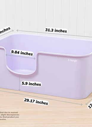 Butter Litter Box XXL Set | Extra Large Litter Box with Accessories