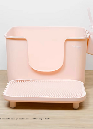 Mango Cube Litter Box XXL Set | High-sided Litter Box with Scoop, Storage & Step