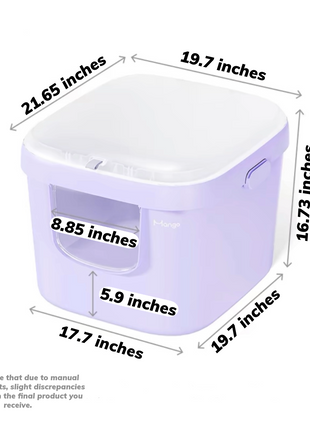 Mango Cube Litter Box XL Set | Litter Box with Mat, Scoop & Accessories