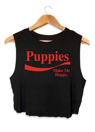Enjoy Puppies | Women's Crop Tank