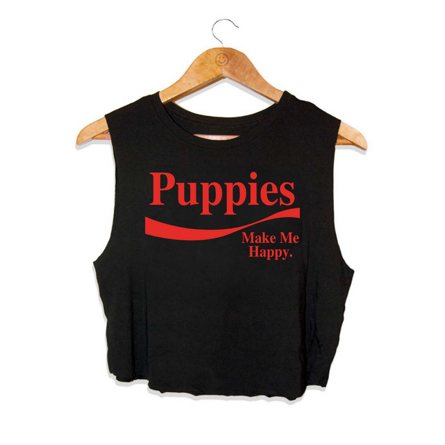 Enjoy Puppies | Women's Crop Tank