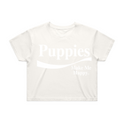 Enjoy Puppies Make Me Happy Crop Top | Gift for Dog Lovers