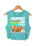 Puppies & Yoga | Custom Dog Crop Top | Gift for Dog Lovers