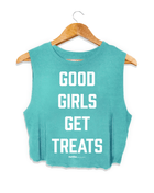 Good Girls Get Treats Crop Top | Gift for Dog Moms & Dog Lovers