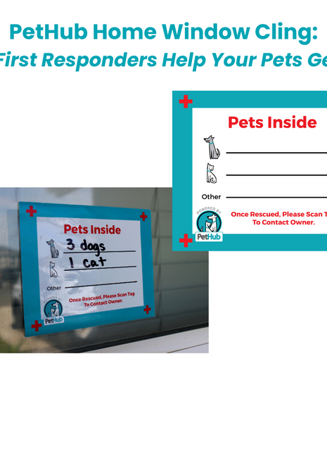 PetHub Pet Safety Home Decal – Emergency Pets Inside Alert