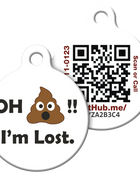 PetHub QR Pet ID Tag – Oh Crap I’m Lost