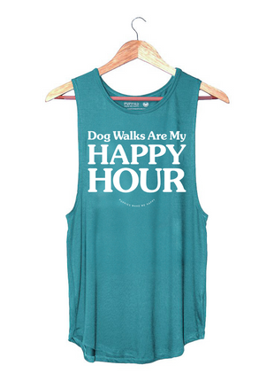Dog Walks are my Happy Hour | Women's Sleeveless