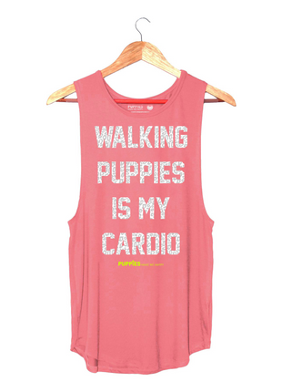 Walking Puppies is my Cardio | Women's Sleeveless
