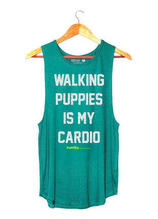 Walking Puppies is my Cardio | Women's Sleeveless
