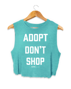 Adopt Don’t Shop Crop Top | Gift for Dog Lovers