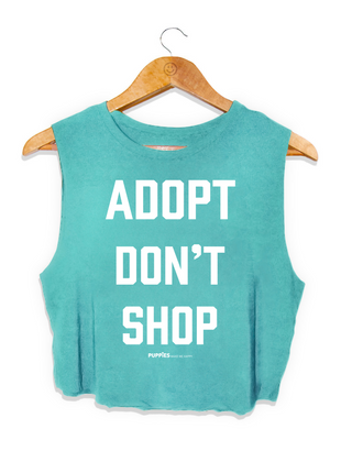 Adopt Don’t Shop Crop Top | Gift for Dog Lovers