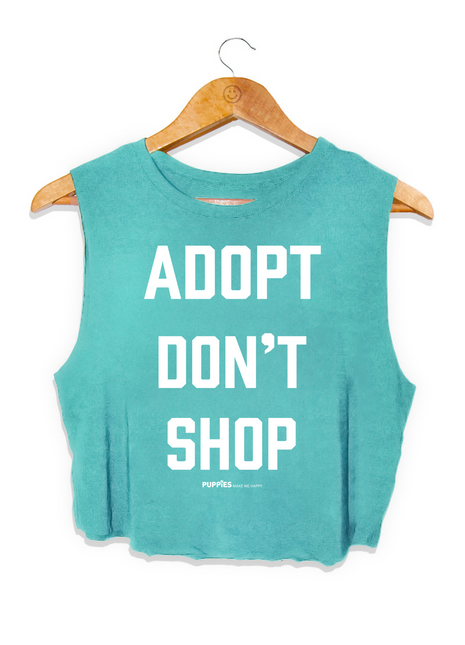 Adopt Don’t Shop Crop Top | Gift for Dog Lovers
