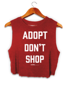 Adopt Don’t Shop Crop Top | Gift for Dog Lovers