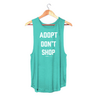 Adopt Don't Shop Sleeveless Top | Gift for Dog Moms | Rescue Dog Shirt