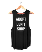 Adopt Don't Shop Sleeveless Top | Gift for Dog Moms | Rescue Dog Shirt