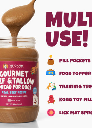 Beef and Beef Tallow Meat Spread | NEW 12oz Jar