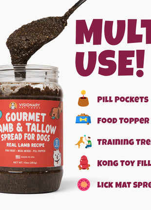 Lamb and Beef Tallow Meat Spread | NEW 12oz Jar