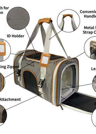 Mr. Peanut's Platinum Series Expandable Pet Carrier
