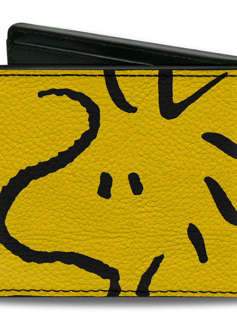 Bi-Fold Wallet - Peanuts Woodstock Face Yellow/Black