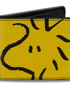 Bi-Fold Wallet - Peanuts Woodstock Face Yellow/Black