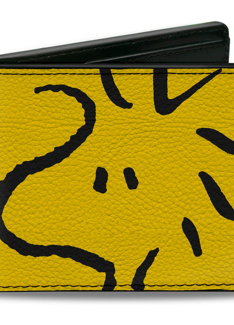 Bi-Fold Wallet - Peanuts Woodstock Face Yellow/Black