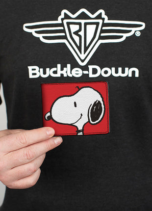 Bi-Fold Wallet - Peanuts Snoopy Smiling Profile Pose Red