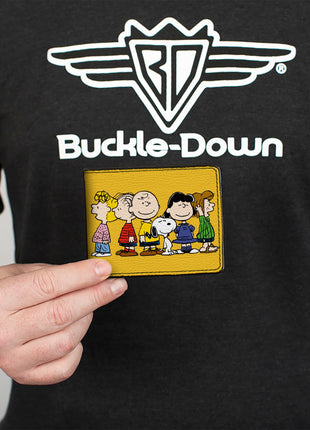 Bi-Fold Wallet - Peanuts Gang Close-Up Group Pose Golden Yellow