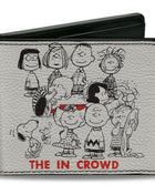 Bi-Fold Wallet - Peanuts Gang THE IN CROWD Group Pose White/Black/Red