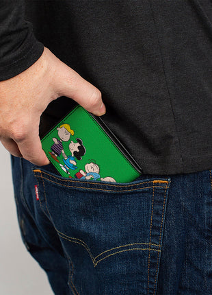 Bi-Fold Wallet - Peanuts Gang Group Pose Green