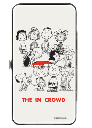 Hinged Wallet - Peanuts Gang THE IN CROWD Group Pose White/Black/Red