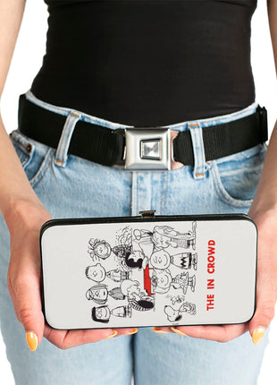 Hinged Wallet - Peanuts Gang THE IN CROWD Group Pose White/Black/Red