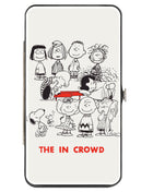 Hinged Wallet - Peanuts Gang THE IN CROWD Group Pose White/Black/Red