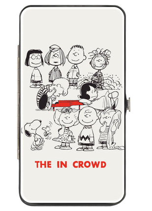 Hinged Wallet - Peanuts Gang THE IN CROWD Group Pose White/Black/Red