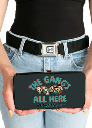 Hinged Wallet - Peanuts Gang THE GANG'S ALL HERE Group Pose Black/Blue