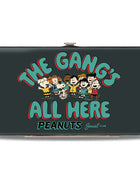 Hinged Wallet - Peanuts Gang THE GANG'S ALL HERE Group Pose Black/Blue