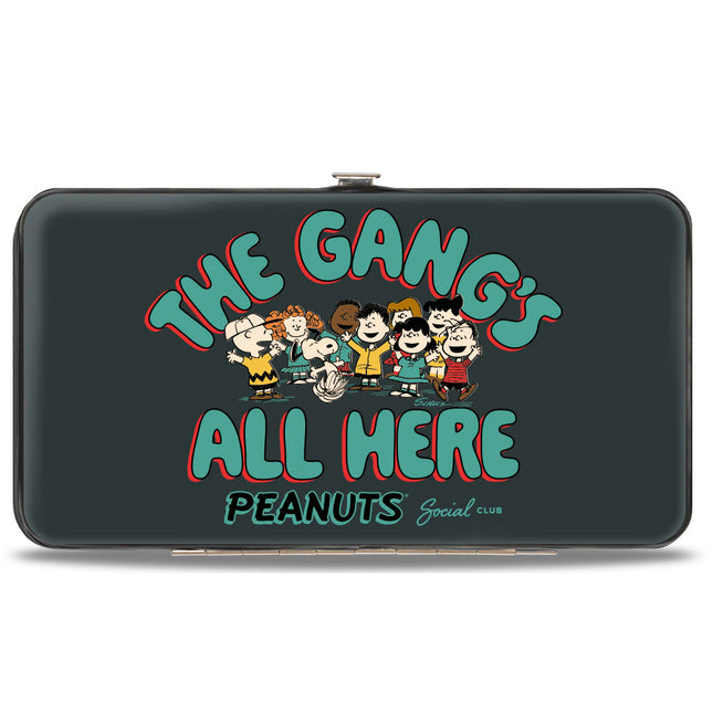 Hinged Wallet - Peanuts Gang THE GANG'S ALL HERE Group Pose Black/Blue