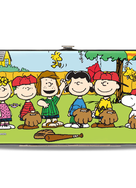 Hinged Wallet - Peanuts Gang Backyard Baseball Group Pose